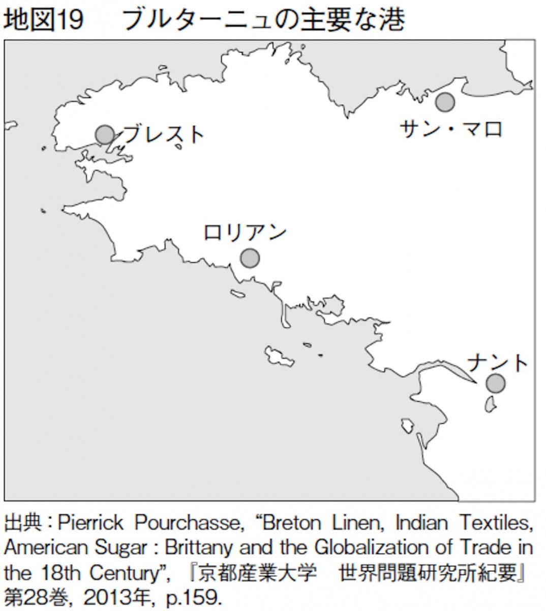 ブルターニュの主要な港
