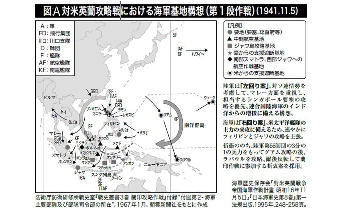 対米英蘭攻略戦における海軍基地構想